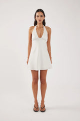 Perfect Stranger True Romance Satin Mini Dress Champagne