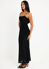 Devon Burn Out Slip Maxi Dress