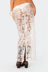 Bess Sheer Lace Maxi Skirt