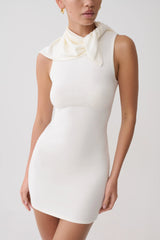 Amilee Scarf Knit Mini Dress - Ivory