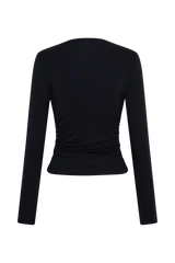 Sari Long Sleeve Modal Top - Black