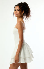Your Favorite Lily Removable Strap Smocked Mini Dress