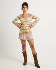 Bambi Stripe Knit Mini Dress