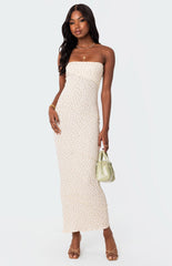 Edikted Lynn Ribbed Maxi Dress