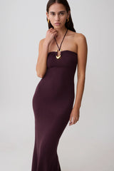 Dimitri Knit Midi Dress - Chocolate