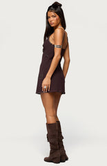 Edikted Raquelle Beaded Mini Dress