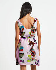 Primavera Mini Dress in Baby Pink