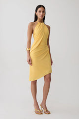 Yuna Draped Hardware Midi Dress - Mango