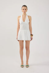 Perfect Stranger Immy Halter Mini Dress White
