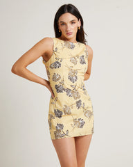 Jordi Mini Linen Backless Dress