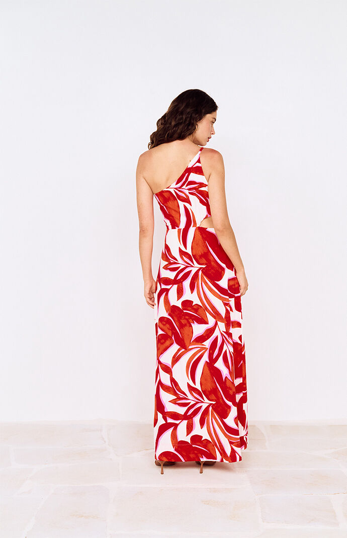MINKPINK Ravelo One Shoulder Maxi Dress