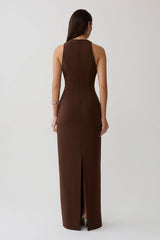 Maylin Hardware Maxi Dress - Dark Chocolate