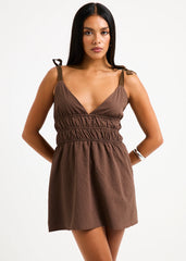 Milina Button Down Mini Dress