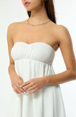 Your Favorite Clara Smocked Strapless Mini Dress