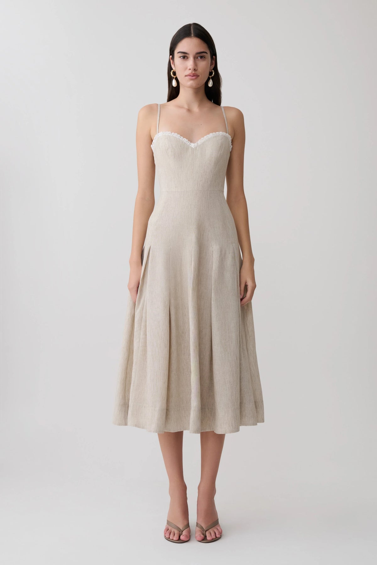 Taylor Midi Dress - Natural