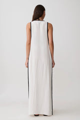 Arcadia Crossover Coverup Maxi Dress - White