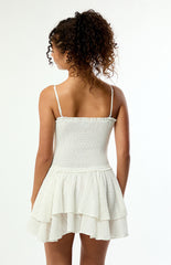Your Favorite Lily Removable Strap Smocked Mini Dress