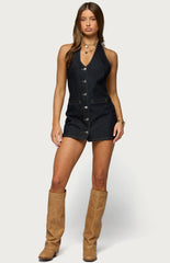 Edikted Melia Sheer Lace Mini Dress