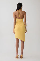 Yuna Draped Hardware Midi Dress - Mango