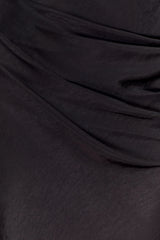 Iris Long Sleeve Satin Maxi Dress - Black