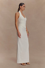 Meadow Corset Halter Top - White