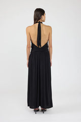 Perfect Stranger Finn Halter Maxi Dress Black