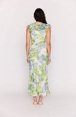 MINKPINK Carrie Ruffled Midi Dress