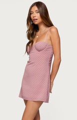 Edikted Cowl Neck Backless Knit Mini Dress