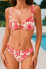 Coral Diving Tropical Bikini Set