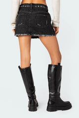 Scarlett Washed Denim Mini Skirt
