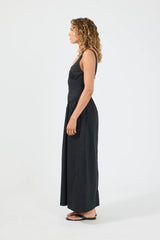 Perfect Stranger Ayana Corset Maxi Dress Black