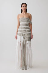 Jaide Embellished Maxi Dress - White