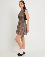 Juno Check Mini Dress