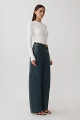 Leny Long Sleeve Top - White