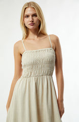 Rhythm Classic Shirred Midi Dress