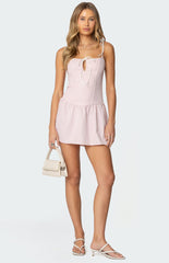 Edikted Cordelia Striped Mini Dress