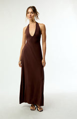 Third Charm Alexa Halter Midi Dress