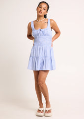 Isidora Shirred Mini Dress