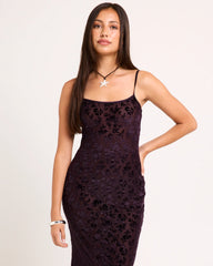 Devon Burn Out Slip Maxi Dress