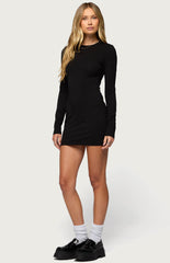 Edikted Annyah Long Sleeve Mini Dress