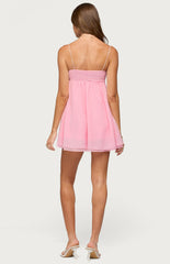 Edikted Ariellah Chiffon Babydoll Mini Dress