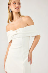 Perfect Stranger Lassie Bow Mini Dress White
