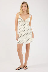 Perfect Stranger Polka Wish Mini Dress Cream Print