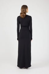 Perfect Stranger Dara Long Sleeve Maxi Dress Black
