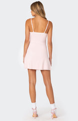 Edikted Fridah Ribbed Knit Mini Dress