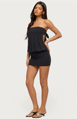 Edikted Alannah Backless Strapless Mini Dress