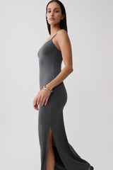 Erve Peached Jersey Maxi Dress - Charcoal