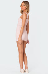 Edikted Finley Ribbed Mini Dress