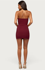 Edikted Sirena Strapless Cupped Mini Dress