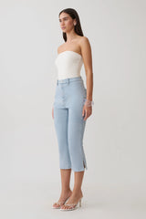 Harley Strapless Bandeau Top - Ivory